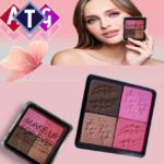 Blusher palette - 4 colors, suitable for all skin types