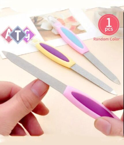 Pedicure file with handle for nail care 2x1