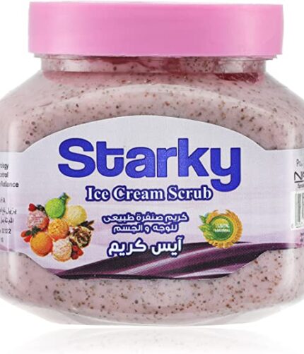 Starky Natural Scrub Cream with Ice Cream for Face and Body - 300 ml