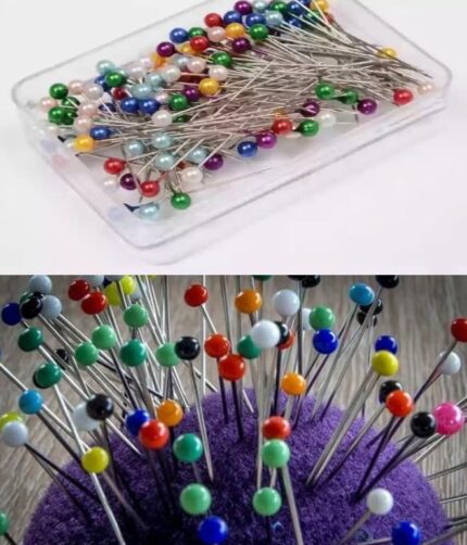 Multi Color Head Pins Box 50 Pins
